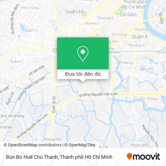 Bản đồ Bún Bò Huế Chú Thanh
