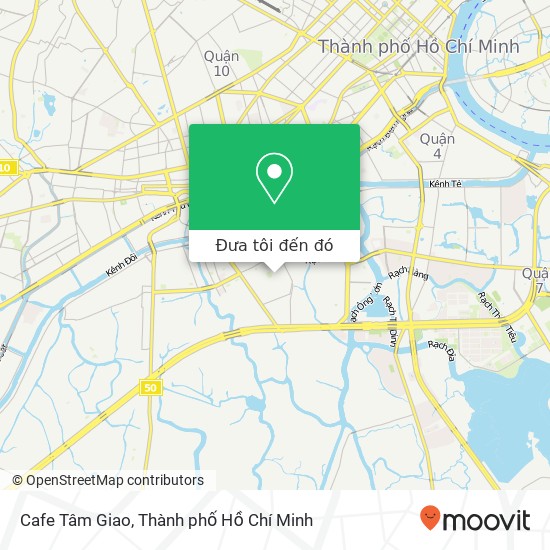 Bản đồ Cafe Tâm Giao, ĐƯỜNG Nguyễn Thị Mười Quận 8, Thành Phố Hồ Chí Minh