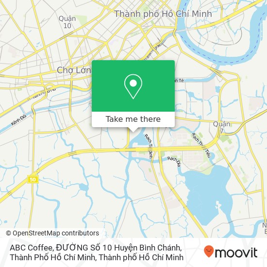 Bản đồ ABC Coffee, ĐƯỜNG Số 10 Huyện Bình Chánh, Thành Phố Hồ Chí Minh