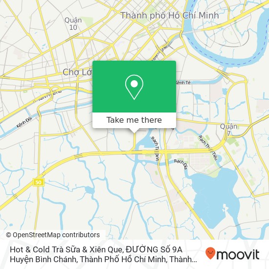 Bản đồ Hot & Cold Trà Sữa & Xiên Que, ĐƯỜNG Số 9A Huyện Bình Chánh, Thành Phố Hồ Chí Minh