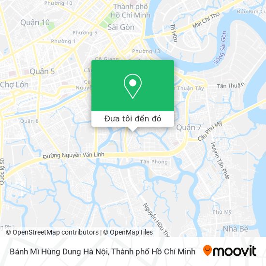Bản đồ Bánh Mì Hùng Dung Hà Nội