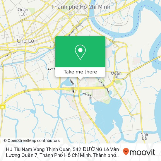 Bản đồ Hủ Tíu Nam Vang Thịnh Quán, 542 ĐƯỜNG Lê Văn Lương Quận 7, Thành Phố Hồ Chí Minh