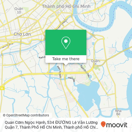 Bản đồ Quán Cơm Ngọc Hạnh, 534 ĐƯỜNG Lê Văn Lương Quận 7, Thành Phố Hồ Chí Minh