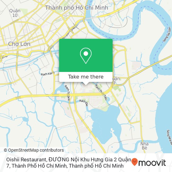 Bản đồ Oishii Restaurant, ĐƯỜNG Nội Khu Hưng Gia 2 Quận 7, Thành Phố Hồ Chí Minh