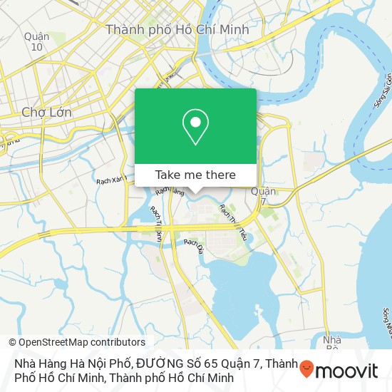 Bản đồ Nhà Hàng Hà Nội Phố, ĐƯỜNG Số 65 Quận 7, Thành Phố Hồ Chí Minh