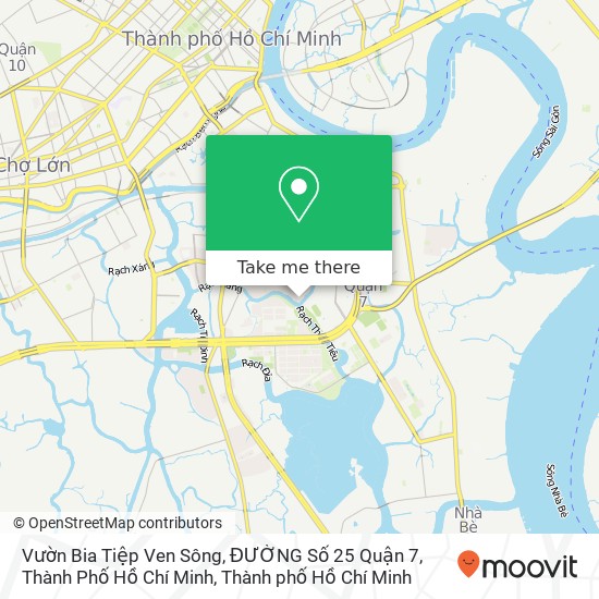 Bản đồ Vườn Bia Tiệp Ven Sông, ĐƯỜNG Số 25 Quận 7, Thành Phố Hồ Chí Minh