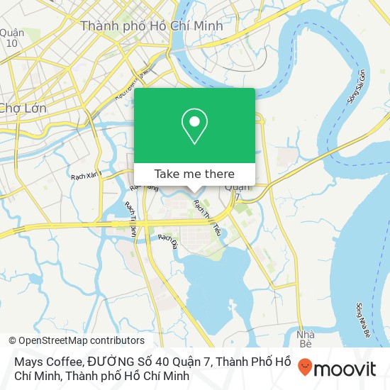 Bản đồ Mays Coffee, ĐƯỜNG Số 40 Quận 7, Thành Phố Hồ Chí Minh