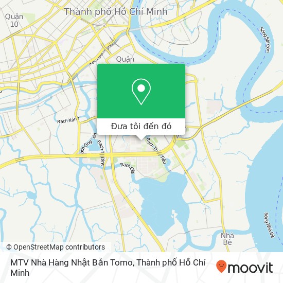 Bản đồ MTV Nhà Hàng Nhật Bản Tomo, ĐƯỜNG Đặng Đại Độ Quận 7, Thành Phố Hồ Chí Minh