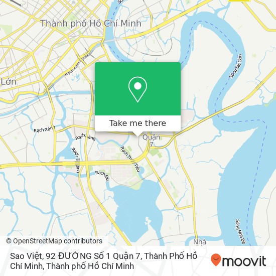 Bản đồ Sao Việt, 92 ĐƯỜNG Số 1 Quận 7, Thành Phố Hồ Chí Minh