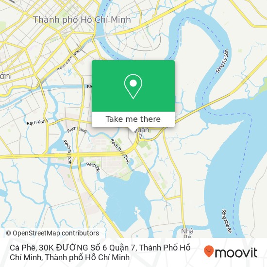 Bản đồ Cà Phê, 30K ĐƯỜNG Số 6 Quận 7, Thành Phố Hồ Chí Minh