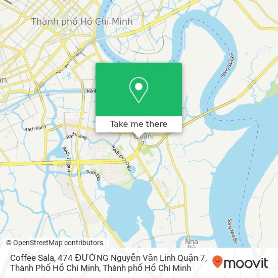 Bản đồ Coffee Sala, 474 ĐƯỜNG Nguyễn Văn Linh Quận 7, Thành Phố Hồ Chí Minh