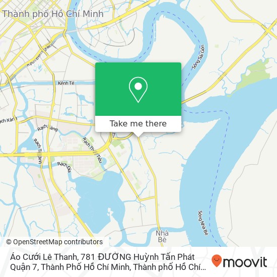 Bản đồ Áo Cưới Lê Thanh, 781 ĐƯỜNG Huỳnh Tấn Phát Quận 7, Thành Phố Hồ Chí Minh