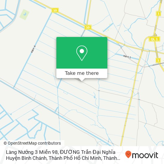 Bản đồ Làng Nướng 3 Miền 98, ĐƯỜNG Trần Đại Nghĩa Huyện Bình Chánh, Thành Phố Hồ Chí Minh