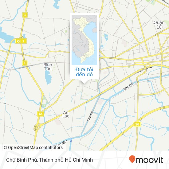 Bản đồ Chợ Bình Phú