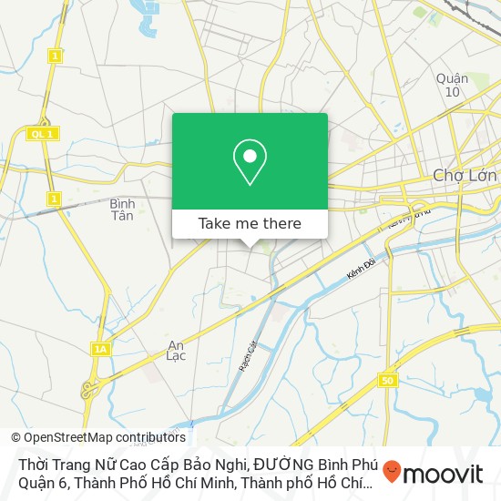Bản đồ Thời Trang Nữ Cao Cấp Bảo Nghi, ĐƯỜNG Bình Phú Quận 6, Thành Phố Hồ Chí Minh