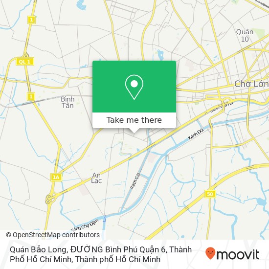 Bản đồ Quán Bảo Long, ĐƯỜNG Bình Phú Quận 6, Thành Phố Hồ Chí Minh