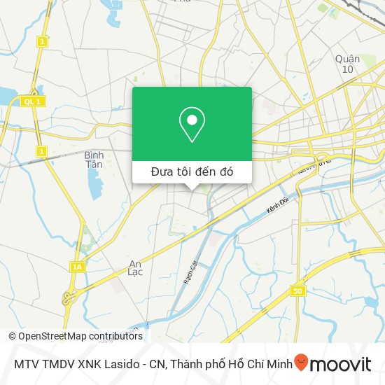 Bản đồ MTV TMDV XNK Lasido - CN, ĐƯỜNG Bình Phú Quận 6, Thành Phố Hồ Chí Minh