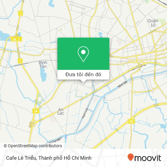 Bản đồ Cafe Lê Triều, ĐƯỜNG Số 34 Quận 6, Thành Phố Hồ Chí Minh