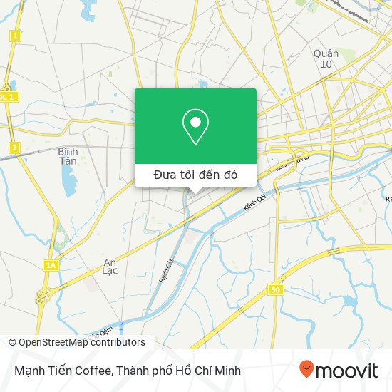 Bản đồ Mạnh Tiến Coffee, 150A ĐƯỜNG Văn Thân Quận 6, Thành Phố Hồ Chí Minh