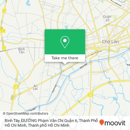 Bản đồ Bình Tây, ĐƯỜNG Phạm Văn Chí Quận 6, Thành Phố Hồ Chí Minh