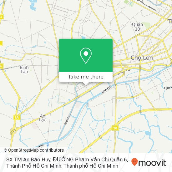 Bản đồ SX TM An Bảo Huy, ĐƯỜNG Phạm Văn Chí Quận 6, Thành Phố Hồ Chí Minh