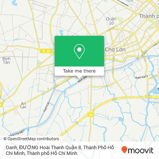 Bản đồ Oanh, ĐƯỜNG Hoài Thanh Quận 8, Thành Phố Hồ Chí Minh