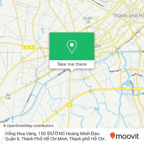 Bản đồ Vồng Hoa Vàng, 15D ĐƯỜNG Hoàng Minh Đạo Quận 8, Thành Phố Hồ Chí Minh