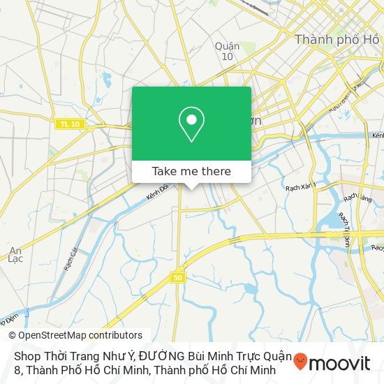 Bản đồ Shop Thời Trang Như Ý, ĐƯỜNG Bùi Minh Trực Quận 8, Thành Phố Hồ Chí Minh