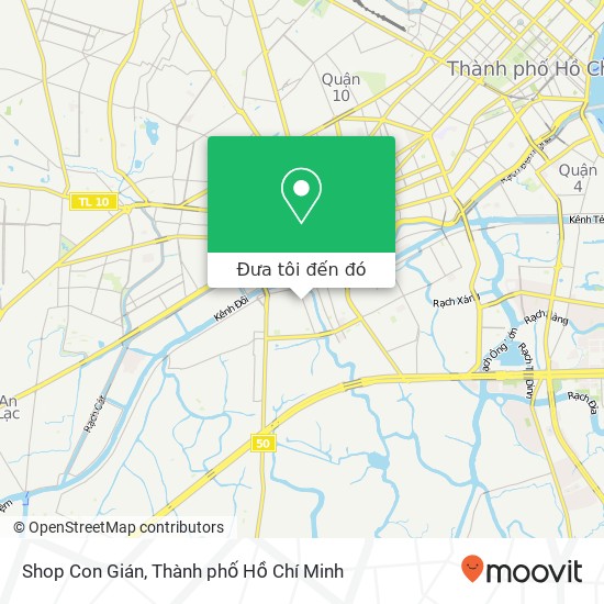 Bản đồ Shop Con Gián, ĐƯỜNG Bùi Minh Trực Quận 8, Thành Phố Hồ Chí Minh