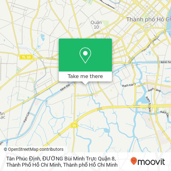 Bản đồ Tân Phúc Định, ĐƯỜNG Bùi Minh Trực Quận 8, Thành Phố Hồ Chí Minh