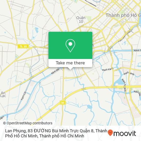 Bản đồ Lan Phụng, 83 ĐƯỜNG Bùi Minh Trực Quận 8, Thành Phố Hồ Chí Minh