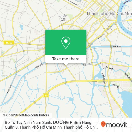 Bản đồ Bo To Tay Ninh Nam Sanh, ĐƯỜNG Phạm Hùng Quận 8, Thành Phố Hồ Chí Minh