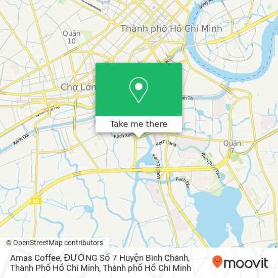 Bản đồ Amas Coffee, ĐƯỜNG Số 7 Huyện Bình Chánh, Thành Phố Hồ Chí Minh