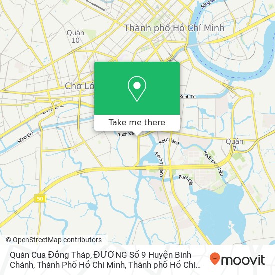 Bản đồ Quán Cua Đồng Tháp, ĐƯỜNG Số 9 Huyện Bình Chánh, Thành Phố Hồ Chí Minh