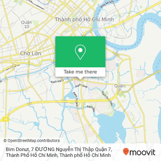 Bản đồ Bim Donut, 7 ĐƯỜNG Nguyễn Thị Thập Quận 7, Thành Phố Hồ Chí Minh