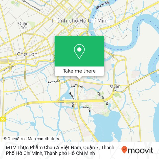 Bản đồ MTV Thực Phẩm Châu Á Việt Nam, Quận 7, Thành Phố Hồ Chí Minh