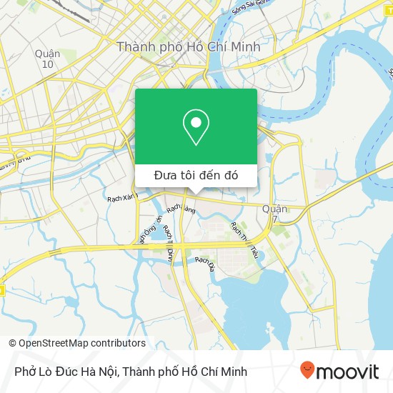 Bản đồ Phở Lò Đúc Hà Nội, ĐƯỜNG Lê Văn Lương Quận 7, Thành Phố Hồ Chí Minh
