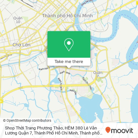 Bản đồ Shop Thời Trang Phương Thảo, HẺM 380 Lê Văn Lương Quận 7, Thành Phố Hồ Chí Minh