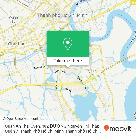 Bản đồ Quán Ăn Thái Uyên, 482 ĐƯỜNG Nguyễn Thị Thập Quận 7, Thành Phố Hồ Chí Minh