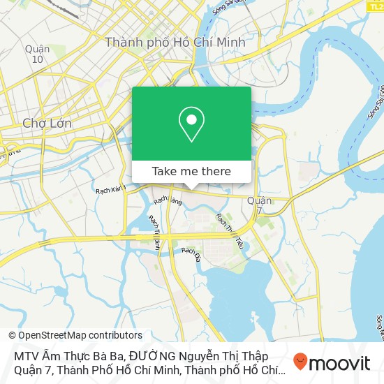 Bản đồ MTV Ẩm Thực Bà Ba, ĐƯỜNG Nguyễn Thị Thập Quận 7, Thành Phố Hồ Chí Minh