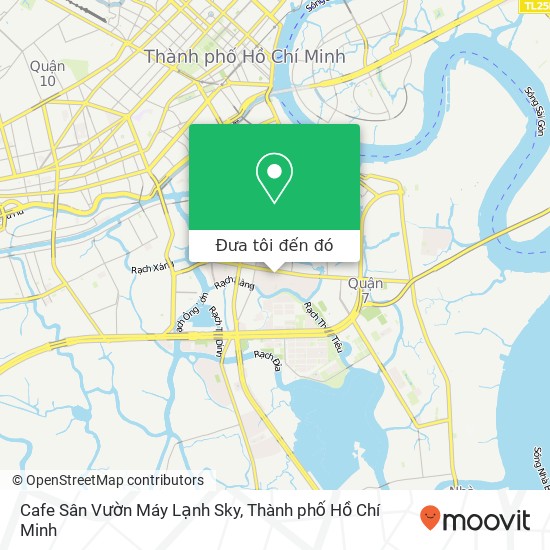 Bản đồ Cafe Sân Vườn Máy Lạnh Sky, ĐƯỜNG Số 65 Quận 7, Thành Phố Hồ Chí Minh