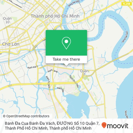 Bản đồ Bánh Đa Cua Bánh Đa Vách, ĐƯỜNG Số 10 Quận 7, Thành Phố Hồ Chí Minh