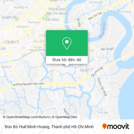 Bản đồ Bún Bò Huế Minh Hoàng