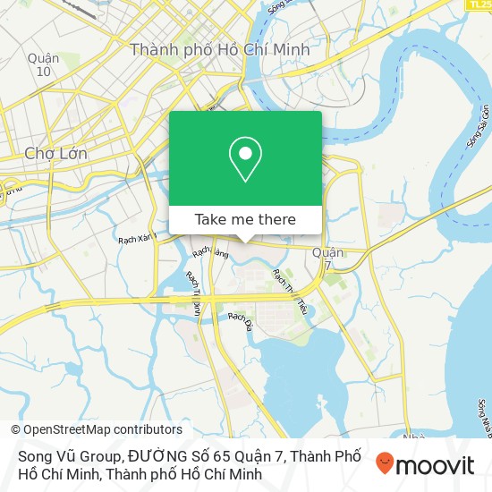 Bản đồ Song Vũ Group, ĐƯỜNG Số 65 Quận 7, Thành Phố Hồ Chí Minh