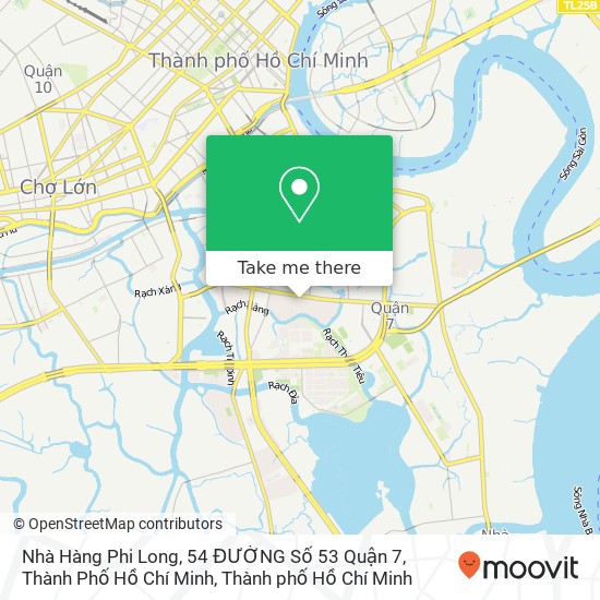 Bản đồ Nhà Hàng Phi Long, 54 ĐƯỜNG Số 53 Quận 7, Thành Phố Hồ Chí Minh