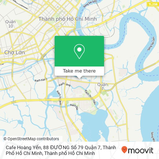 Bản đồ Cafe Hoàng Yến, 88 ĐƯỜNG Số 79 Quận 7, Thành Phố Hồ Chí Minh