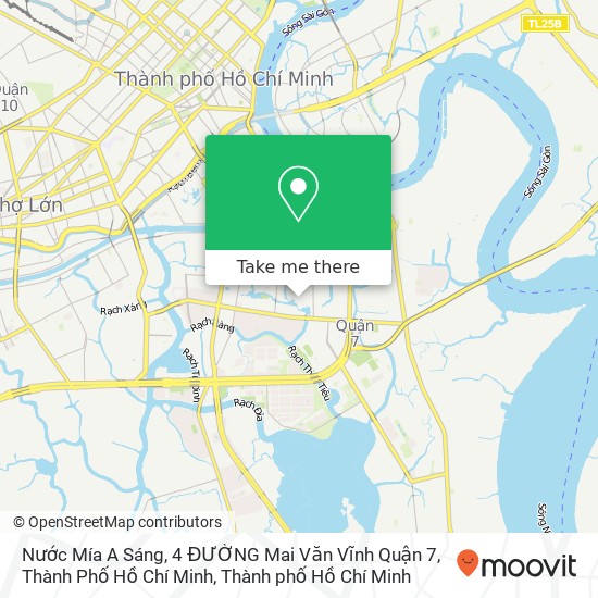Bản đồ Nước Mía A Sáng, 4 ĐƯỜNG Mai Văn Vĩnh Quận 7, Thành Phố Hồ Chí Minh