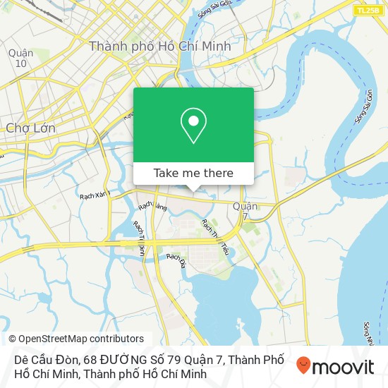 Bản đồ Dê Cầu Đòn, 68 ĐƯỜNG Số 79 Quận 7, Thành Phố Hồ Chí Minh