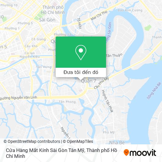Bản đồ Cửa Hàng Mắt Kính Sài Gòn Tân Mỹ