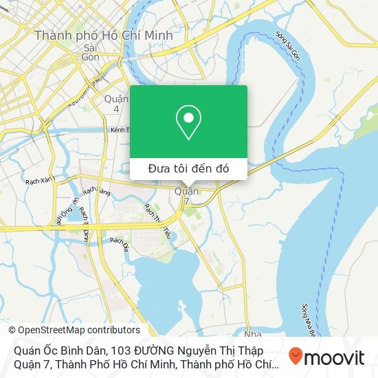 Bản đồ Quán Ốc Bình Dân, 103 ĐƯỜNG Nguyễn Thị Thập Quận 7, Thành Phố Hồ Chí Minh